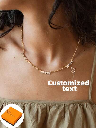 1. Dây chuyền khắc chữ theo yêu cầu, mặt dây chuyền phong cách Hip-Hop cá nhân hóa dành cho nữ, dây chuyền mặt dây chuyền Nido, trang sức khắc chữ theo yêu cầu, món quà hoàn hảo cho các cặp đôi, bạn bè và cha mẹ, thời trang bạc, thời trang mùa thu, sự đơn giản thường ngày, tối giản, trung tính, tùy chỉnh thời trang, cá nhân hóa, độc đáo, món quà lý tưởng cho bạn gái, mẹ và gia đình, quà tặng Ngày của Mẹ.