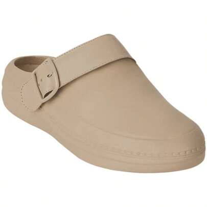 CKLASS Zapato De Piso Para Dama Beige Con Látigo Ajuste Versátil Diario