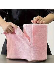 20pcs Reusable Ultra-Fine Fiber Kitchen Cleaning Cloths - 20x20cm (7.9x7.9 Inches), Perforated, Super Absorbent, Scratch-Resistant, Machine Washable. Multi-Purpose Cleaning Cloths Suitable For Home, Kitchen, Restaurant And Automotive Detailing. - Multicolor - View 2