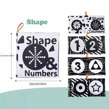 Infant Baby Cloth Book, Crinkle Paper, Tear-Resistant, 3D Cloth Book, Early Education Cognitive Recognition Chewable Book For Babies - Multicolor - View 3