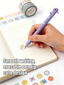 Bộ 6 bút xoay hình động vật biển, thiết kế sáng tạo, viết trơn tru, có tẩy, phù hợp cho học sinh, gia đình và văn phòng, lựa chọn quà tặng tốt nhất. - nhiều màu - Xem 5