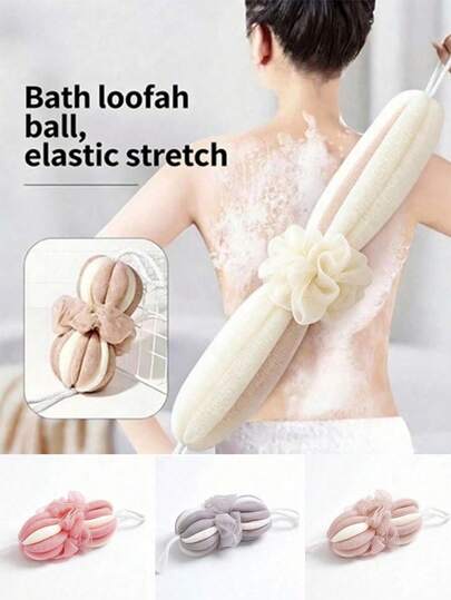 2pcs-4pcs Stretchable Large Bath Sponge, Adult Summer Exfoliating Towel, High-Quality Lather Maker