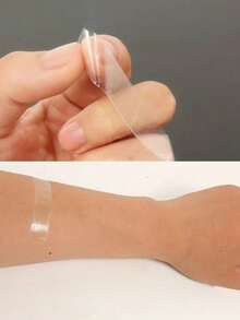 1卷5米女士时尚双面胶带，适用于衣物、身体、围巾、美容产品，适用于所有面料和肤质，配有切割工具和单卷透明胶带。 - 成捲 - 查看 3