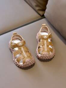 2026夏季新款时尚百搭婴儿凉鞋，柔软亲肤，保护脚趾，防滑软底，透气耐穿，宝宝爱穿，妈妈放心之选 - 卡其色 - 查看 3