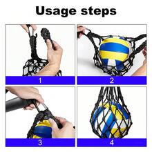1pc Outdoor Volleyball Spike Training Aid, Adjustable Waist Belt Single Person Serve Training Equipment, Bounce Training Rope, Beach Volleyball Accessory - Multicolor - View 4