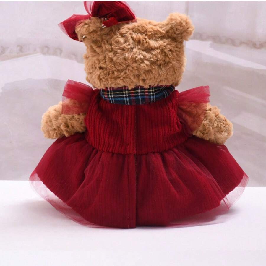 1pc Dress Outfit Suitable For 28cm Teddy Bear, Skirt Set Clothing - Multicolor - View 1