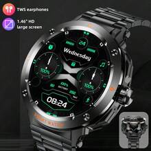 LIGE New Smart Earbuds Watch With Square High-Definition Large Screen, Integrated Earbuds Watch, Multiple Sports Modes, Alarm Clock, Music Playback - View 7
