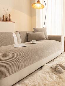 1PC Chenille Jacquard Non-Slip Sofa Cushion Pad, Pet-Friendly, Machine Washable, Suitable For 1-4 Seater Sectional Sofas, Protective Cover/Slipcover, All-Season Use, Home Decor, High-End Feel Sofa Cover. - Multicolor - View 4