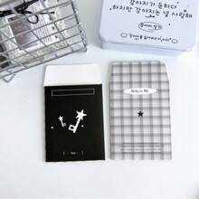 Bao đựng thẻ nhỏ INS tối giản màu đen trắng, chất liệu bao bì gốc: túi giấy Kraft, phong cách Hàn Quốc. - A - Xem 9