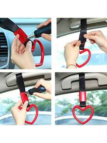 1 chiếc bọc vô lăng hình trái tim, chất liệu nylon bền chắc và vòng bảo vệ cản sau bằng nhựa ABS, thiết kế nhiều màu sắc thời trang, phù hợp cho ô tô, tàu điện ngầm và xe buýt. - A - Xem 4