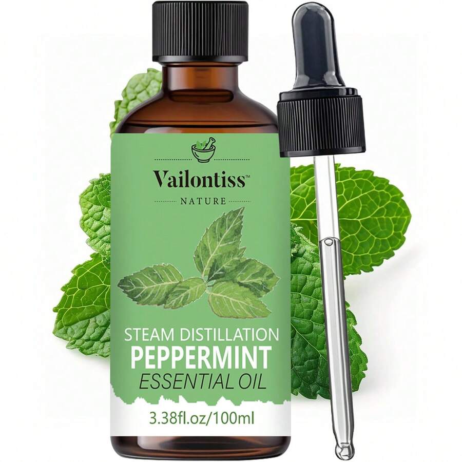 Vailonliss 清凉薄荷精油 100ml，适用于头发和头皮护理、香薰扩香、按摩、护肤和驱蚊 - 薄荷 - 查看 1