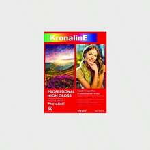 Papel Fotográfico Profesional High Gloss 270 gr Paquete Con 50 Hojas Tamaño Carta - como en la foto - Ver 1