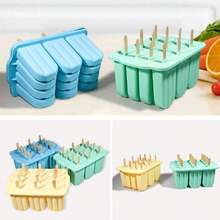 1pc/12 Popsicle Mold, Easy Release Silicone DIY Ice Pop Mold, Ice Cream Mold With Lid, Popsicle Mold - Multicolor - View 10