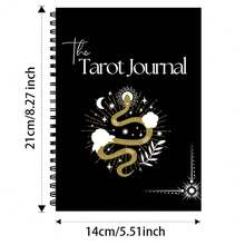 Sổ nhật ký Tarot (1 cuốn), sổ tay bìa cứng, có cấu trúc ghi chép chi tiết cho việc rút một lá bài, hai lá bài và ba lá bài, ghi chú về ý nghĩa và hình ảnh, theo dõi câu hỏi và nhật ký bộ bài, đồ dùng văn phòng phẩm. - Hình chữ nhật - Xem 3