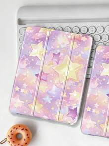 1 chiếc ốp lưng máy tính bảng vẽ hình bầu trời sao, tương thích với iPad Mini 4/5/6/7, Air/Air2, 9.7/10.2/10.5, Air 4/5, Pro 11", thế hệ thứ 10, Air 11" (M3) 2025, 11" (A16) thế hệ thứ 11 2025, Galaxy Tab A8 10.5" 2022. Bao gồm khe cắm bút cảm ứng, chân đế gập ba, bảo vệ cạnh mềm bằng TPU, chức năng ngủ/thức từ tính, thiết kế thẩm mỹ/vui nhộn/cá nhân hóa/sáng tạo. - Nhiều màu - Xem 3