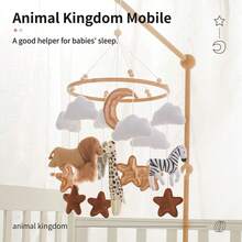 Handmade Animal Kingdom Series Bed Bell, Cute Shaped Toy, Educational, Enhances Children's Hand-Eye Coordination, Prevents Myopia, Suitable For Children's Room Decoration, Mixed Colors, Newborn Bed Bell Toy, Best Gift For Parent-Child Interaction, Birthday Gift, Christmas Gift - Multicolor - View 11