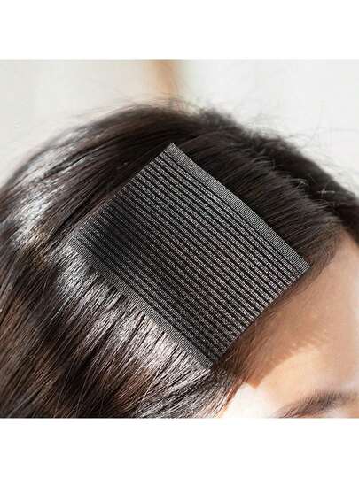 10pcs/Box Invisible Bangs Tapes, Self-Adhesive Side Hair Styling Tool, Slouchy Girl Magic Tape, Cute Solid Color Nylon