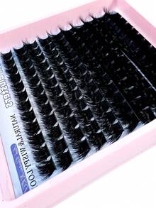 200/180/160/140/120 sợi mi giả 8D cao cấp, mềm mại, tự làm - Độ dài hỗn hợp 10-20mm, mi cong kiểu Nga 0.07mm, dày và có thể tái sử dụng, tạo hiệu ứng ấn tượng cho người mới bắt đầu, dễ sử dụng - 10 hàng (Gói đa dạng 60D/80D/100D/120D/160D/200D) - D - Xem 4