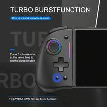 LinYuvo Switch Wireless Game Controller, With Ergonomic Design | Macro Mapping Function | Double Vibration | RGB Cool Light Effects | TURBO Continuous | Motion Induction, For Switch, Switch OLED, Great Birthday Present, Hall-Effect Steering Wheel, Dazzling RGB Lighting, Ergonomic Design, Gaming Accessories, Stylish Gaming Peripherals, Premium Components, Competitive Gaming, Modern Controllers, Durable Construction, PC Gamers - Xem 4