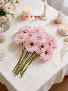 1/10/20PCS Artificial Gerbera,Or Weddings, French Style, Light Luxury Style, Ins Style Home Decoration, Wedding Arrangements, Candlelight Dinners, Christmas Parties, Table Center Decorations, Outdoor Garden Decorations, Also Can Be Used As Housewarming Gifts, Wedding Gifts, Anniversary Gifts, Birthday Gifts, Mother'S Day Gifts Decoration Jardin - Multicolor - View 13