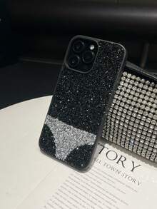 1个红色三角形水钻防震双层手机壳，适用于 15 Pro Max/17 Pro Max/17 Ari - 銀色 - 查看 4