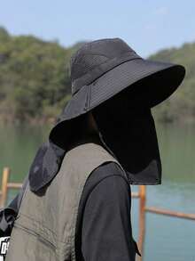 1. Mũ chống nắng mùa hè cho nam, mũ che nắng ngoài trời khi câu cá, mũ bảo vệ mặt khỏi tia UV, 5 cách đội. - mũ xô - Xem 7