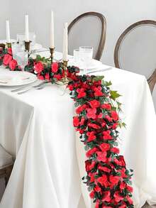 1pc Artificial Bougainvillea Wreath, Faux Silk Bougainvillea Vine, Long Shaped Fake Bougainvillea Floral Wreath, Home Decor,Room Decor, Wall Decor, Wedding Decor, Bedroom Decor, Tabletop Decor, Birthday Party Decor, Garden Decor, Indoor Outdoor Decor - View 2