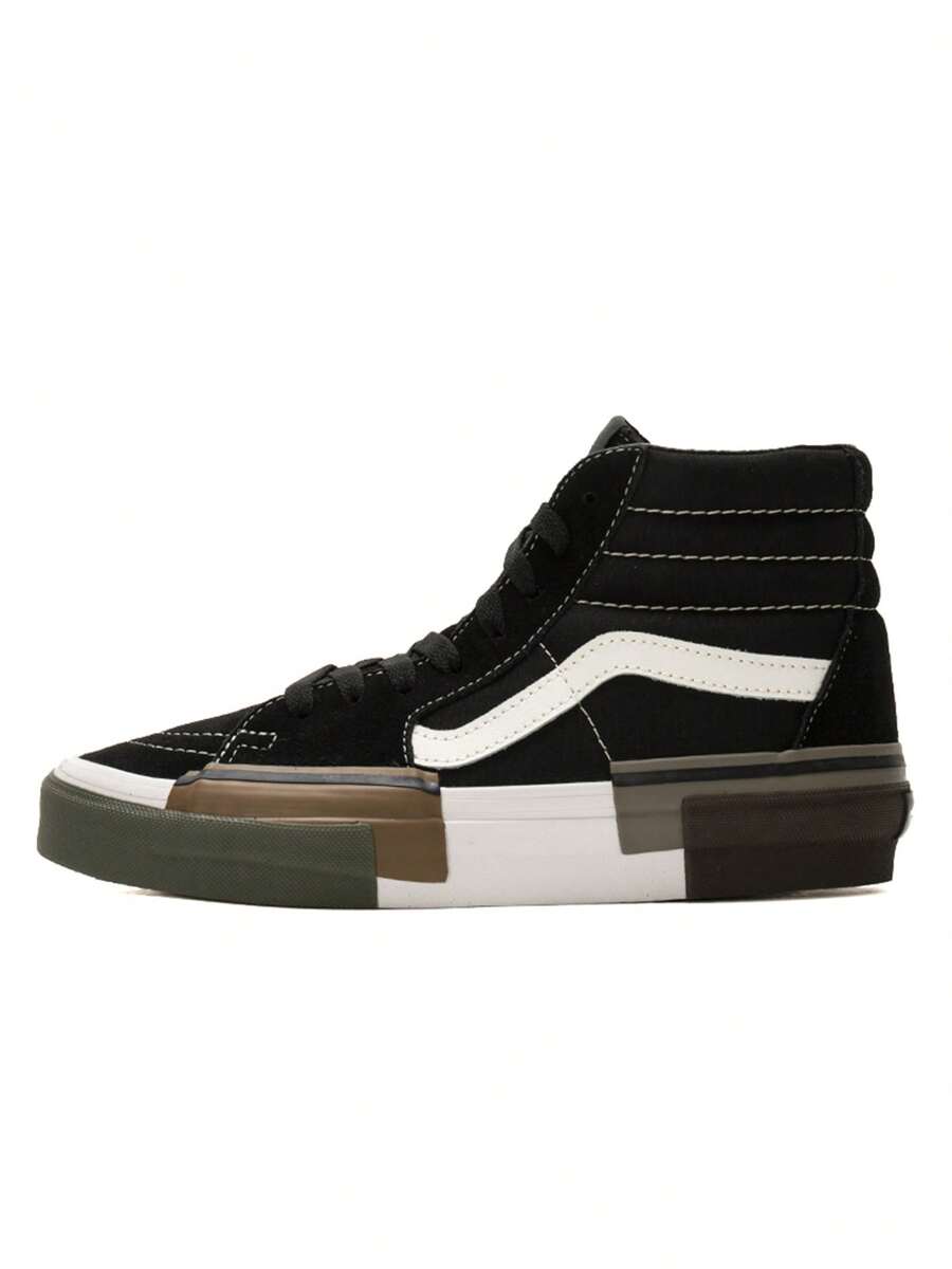 أحذية فانز SK8-Hi للرجال والنساء، أحذية رياضية عالية الرقبة بتصميم كلاسيكي، مناسبة للأزواج، أحذية رياضية كاجوال VN000CRMBLK - الأسود - مشاهدة 1