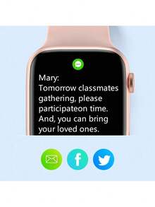 Microwear Reloj inteligente unisex con 10 funciones de monitoreo de salud y sueño, seguimiento de frecuencia cardíaca, pantalla personalizable, reloj de fitness compatible con Android e iOS - Ver 5
