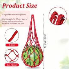 10/30pcs Heavy Duty Watermelon Hanging Net Bags - Large Capacity Net Bags For Supporting Watermelon, Pumpkin And Pineapple Growth - Durable White Material And Easy To Use - 10 - View 6