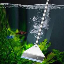 Fish Tank Cleaning Tool Flat Sand Algae Removal Dual-Use Glass Algae Removal Scraper Household Cleaning Tool Aquarium Accessories - Straight Head - View 12