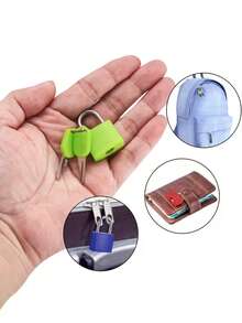 1 ổ khóa thép nhỏ gọn và bền chắc, thích hợp cho hành lý và máy tính xách tay, kèm theo 2 chìa khóa. - Khóa chìa - Xem 7