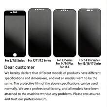 XINHONGYU Bộ 3 miếng dán màn hình chống nhìn trộm mờ, tương thích với Apple 13/14/15/16/17 Pro Max/Pro/16 Plus/16e/17 Air, chất liệu PET mềm, không phải kính cường lực, chống bám vân tay, không bọt khí, chống trầy xước, ốp lưng điện thoại, ốp lưng chủ đề Giáng sinh, ốp lưng thanh lịch, vỏ bảo vệ chống bám vân tay - 3 CÁI - Xem 2