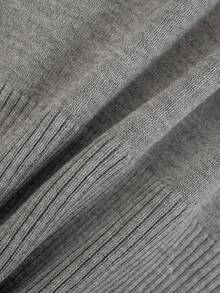Áo khoác cardigan dệt kim tay ngắn dáng rộng thoải mái dành cho nữ, thích hợp mặc mùa hè. - Xám - Xem 7