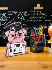 1件毕业季动物太阳镜收纳架，可爱木制眼镜展示架，可拆卸眼镜收纳盒，梳妆台床头柜眼镜架。 - 彩色 - 查看 4