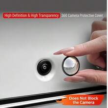 Transparent Camera Lens Protector Cover, Universal Front & Rear Car Camera Protective Cap, 360° Unobstructed, High Definition No Impact On Shooting - Car Camera Protective Cover - View 2