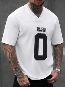 Mens Clothes;Summer TopsManfinity CasualCool Men's Casual Solid Color Crew Neck Short Sleeve T-Shirtsummer OutfitsTrendy Short Sleeve VNPS - 白色 - 查看 1