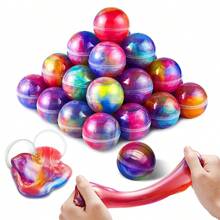 儿童DIY史莱姆，超弹力不粘手的史莱姆粘土，独立球形包装，是理想的工艺品、感官玩具、派对礼物和儿童奖品，也是开学必备品。 - 彩色 - 查看 9
