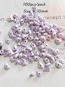 Contas acrílicas douradas de formato irregular com furo reto separado, acessórios para decoração de correntes de contas artesanais DIY. - Multicolorido - Ver 25