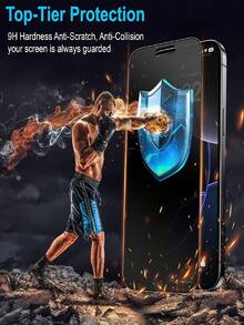 3 Packs Full-Screen Coverage Privacy Film, Non-Tempered Glass, 9H Hardness, Compatible With IPhone 17 Pro Max/17 Air/16 Pro Max/16e/15 Pro Max/15 Plus/14 Pro Max/13 Mini/12 Mini/11 Pro Max/XS Max Series, Privacy Protection Soft Film, Anti-Fingerprint - 3PCS - View 8