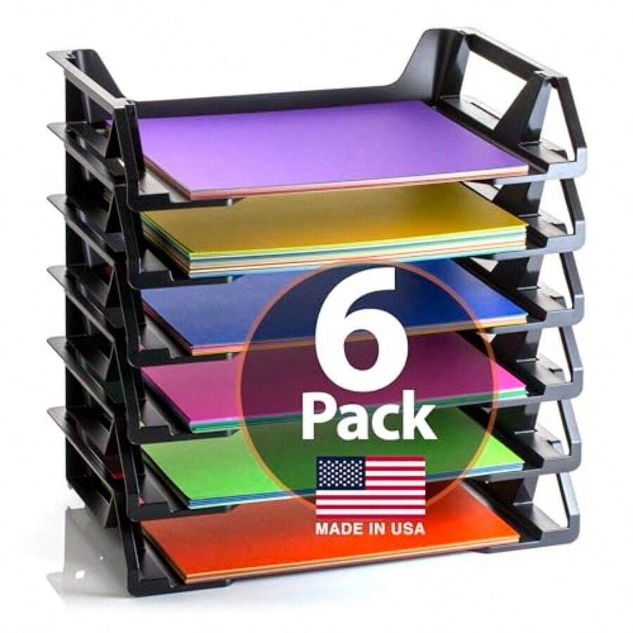 Achieva Charola portahojas 6 Pack Negro - Negro - Ver 1