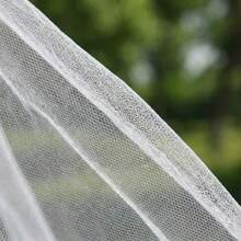 Center Pole Umbrella With Mosquito Net, 2-In-1 Waterproof Windproof Patio Sun Shade Shelter With Mesh Canopy For Garden Backyard Camping Beach - Sun Protection Umbrella With Netting - 白色 - 查看 2