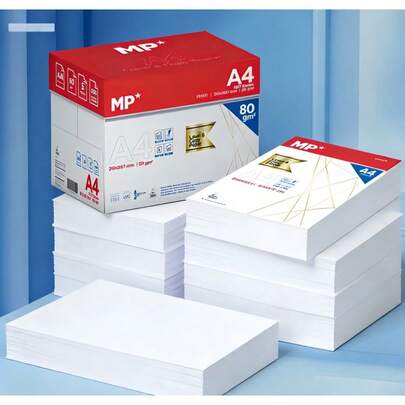 Papier kserograficzny A4 80 g/m2, biały, 2500/5000 arkuszy, do druku dwustronnego, wielofunkcyjny papier biurowy, idealny dla studentów i drukarni