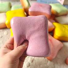 1pc Super Soft Butter Toast Squishy Stress Relief Squeeze Toy - Perfect Gift For Birthday, Holiday, Christmas, Halloween - 10Pcs - Xem 12