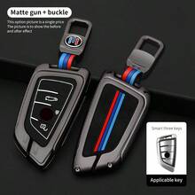 Ốp chìa khóa xe hơi hợp kim kẽm, 3 hoặc 4 nút, dành cho BMW X1, X3, X4, X5, F15, X6, F16, G30 dòng 7, G11, F48, F39, 520, 525, 118i, 218i, 320i, phụ kiện nội thất xe hơi. - Kiểu lưỡi dao - Xem 13