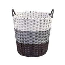 Cesta de lavandería plegable portátil, cesta de almacenamiento de juguetes estilo ratán tejido, cestas de mimbre - 4 - Ver 7