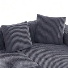Fully Compressed Boneless Sofa, Cloud Combination Sofa With L-Shaped Chaise Lounges, Modern Modular Sofa With Deep Seats, Upholstered Sofa For Living Room And Bedroom - Dark Grey - View 7