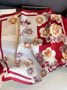 1pc Fashionable & Versatile New Geometric Print Bandana Scarf - Multicolor - View 5