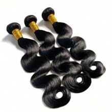 12-32英寸水波纹发束,巴西原生未加工真人发,3束装 - Natural Black - 查看 13