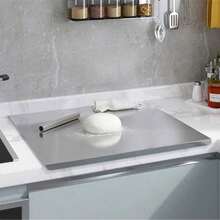 Stainless Steel Cutting Board. Stainless Steel Cutting Board With Raised Edges, Easy To Clean Pastry Board, Suitable For Kitchen Countertop Meat, Fruit, Vegetable, Bread And Baking Products Large Cutting Board. - Multicolor - View 10